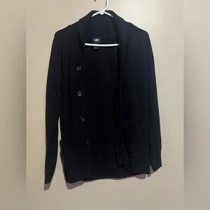 H&M Black Wool Knit Cardigan